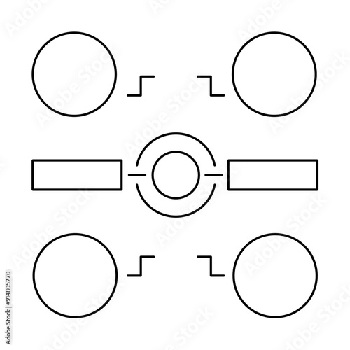 Flowchart diagram presentation template designs