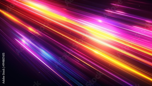 Abstract Neon Lights Background