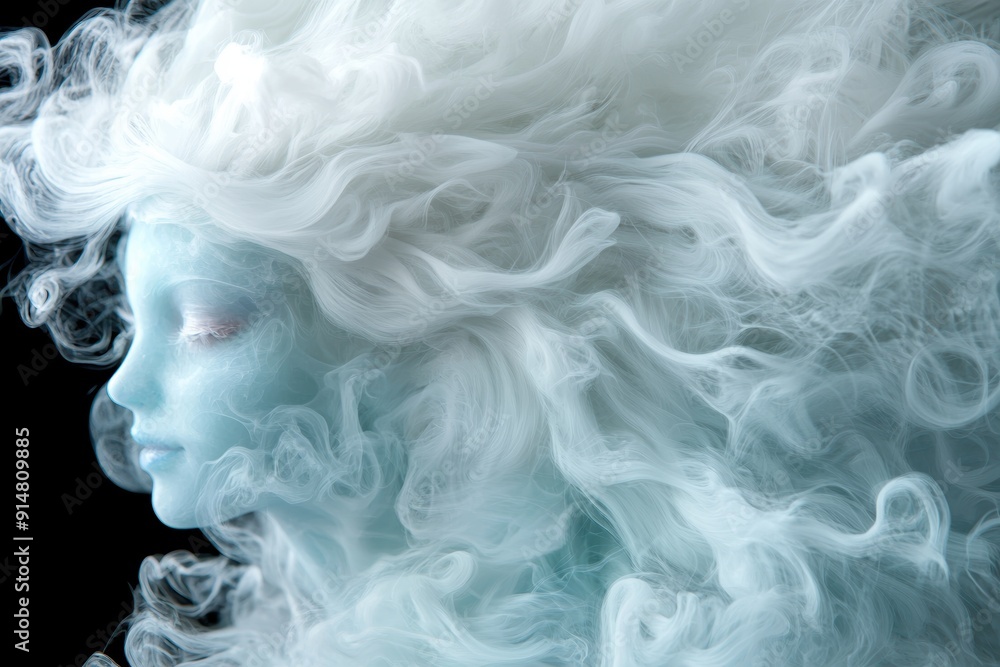 Ethereal smoke swirls in the air Ethereal smoke swirls in the air