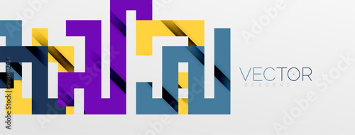 Color bend lines with shadow texture effect. Vector Illustration For Wallpaper, Banner, Background, Card, Book Illustration, landing page
