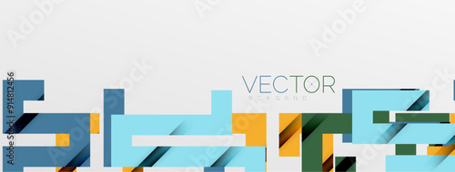 Color bend lines with shadow texture effect. Vector Illustration For Wallpaper, Banner, Background, Card, Book Illustration, landing page