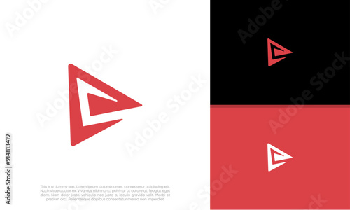 Free Download Initials E logo design. Initial Letter Logo. Innovative high tech logo template.	 - GFXLoad