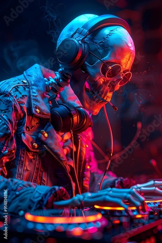 alien in space, play music
