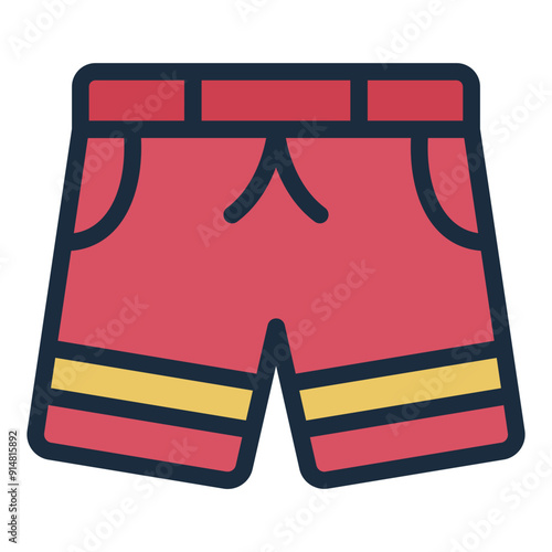 Icon of swim shorts for swimming or beachwear in aquatic settings.