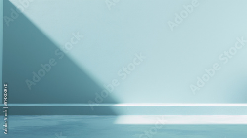 Wallpaper Mural 水色の殺風景な部屋の素材_Light blue bleak room material Torontodigital.ca
