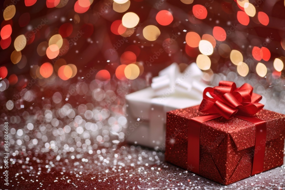 Festive Red and White Christmas Gifts with Holiday Sparkle and Cheer for a Cozy Winter Wonderland Atmosphere Festive Red and White Christmas Gifts with Holiday Sparkle and Cheer for a Cozy Winter Wonderland Atmosphere