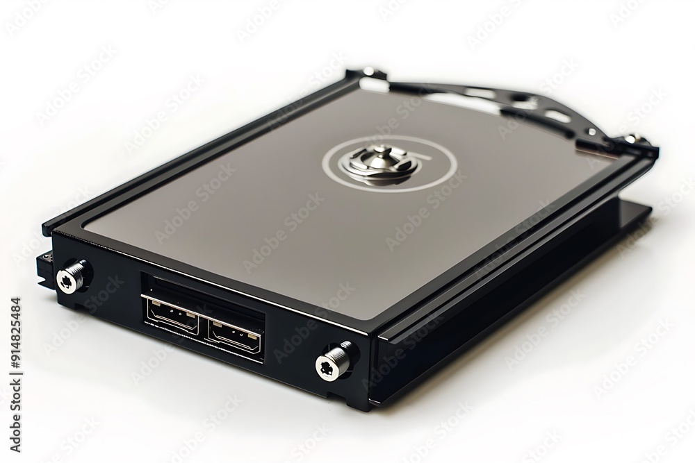 External hard drive isolated on white background. External hard drive isolated on white background.
