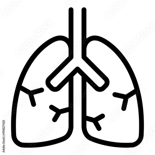 Lungs icon representing respiratory system.