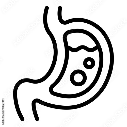 Stomach icon representing digestive organ.