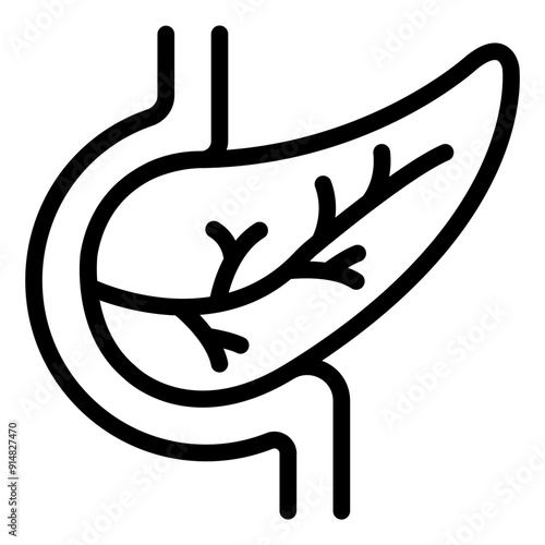 Pancreas icon representing digestive organ.
