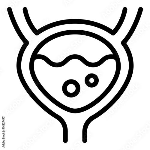Bladder icon representing urinary organ.