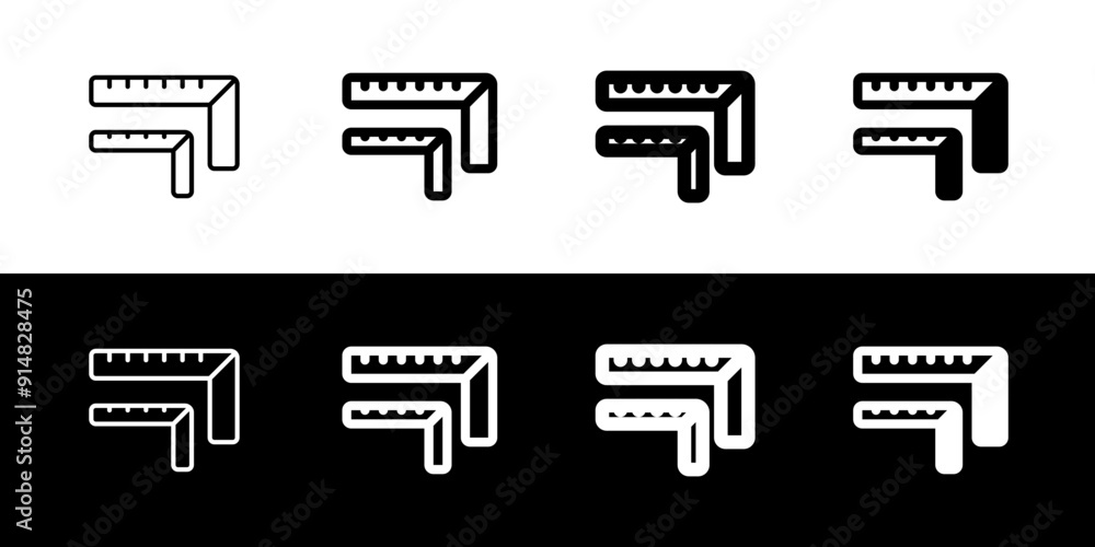 Editable angle rulers, measurement vector icon. Construction, tools, industry. Part of a big icon set family. Perfect for web and app interfaces, presentations, infographics, etc Editable angle rulers, measurement vector icon. Construction, tools, industry. Part of a big icon set family. Perfect for web and app interfaces, presentations, infographics, etc