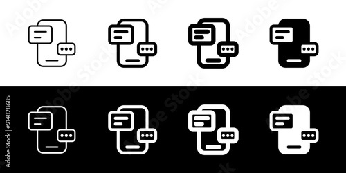 Editable text message, chat bot vector icon. AI technology, artificial intelligence, computer. Part of a big icon set family. Perfect for web and app interfaces, presentations, infographics, etc