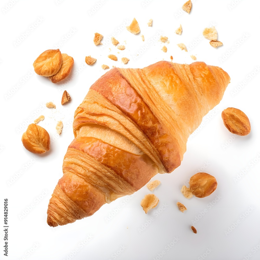 croissant isolated on white background croissant isolated on white background