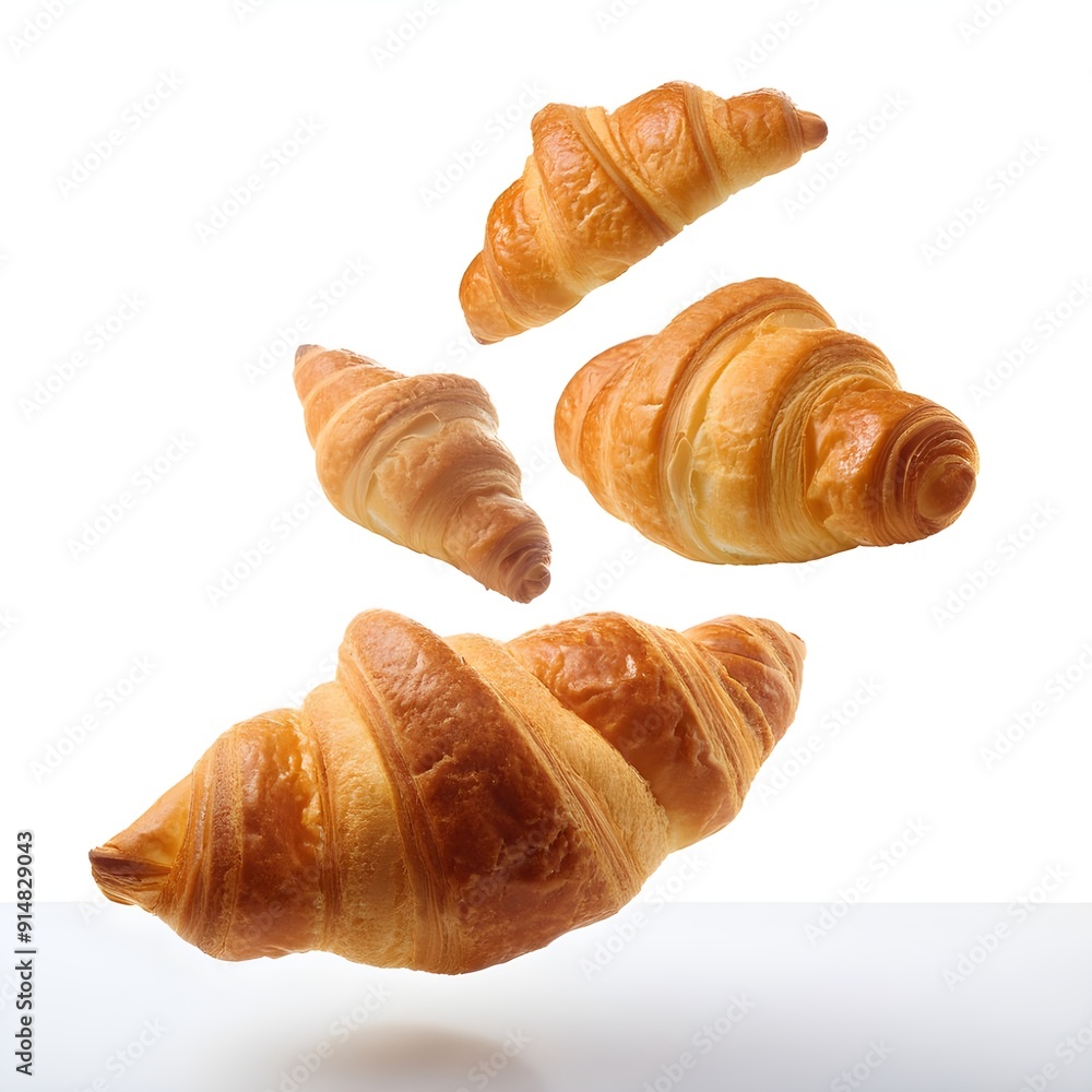 croissant isolated on white background croissant isolated on white background