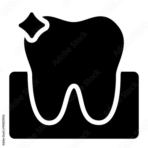Tooth icon representing dental organ.