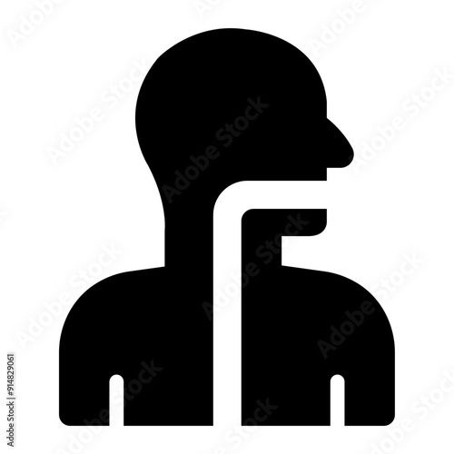 Esophagus icon representing digestive organ.