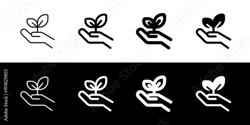 Editable plant a tree, seedling, go green vector icon. Environment, ecology, eco-friendly. Part of a big icon set family. Perfect for web and app interfaces, presentations, infographics, etc