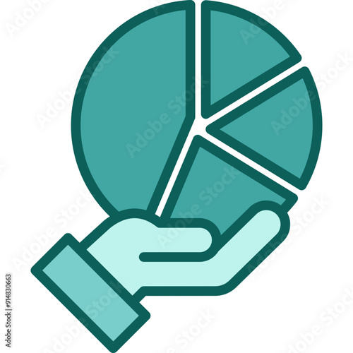 Cuadro en lienzo Quota Icon