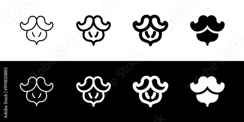 Editable beard and mustache vector icon. Barbershop, lifestyle, grooming. Part of a big icon set family. Perfect for web and app interfaces, presentations, infographics, etc