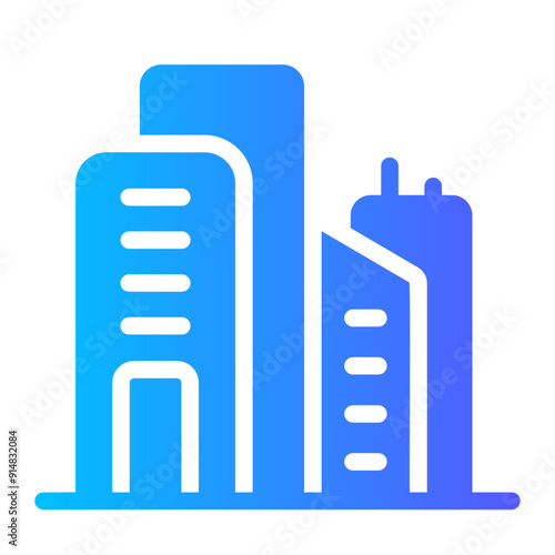 city Gradient icon