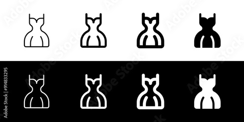 Editable wedding dress vector icon. Wedding, valentine, love, celebration. Part of a big icon set family. Perfect for web and app interfaces, presentations, infographics, etc