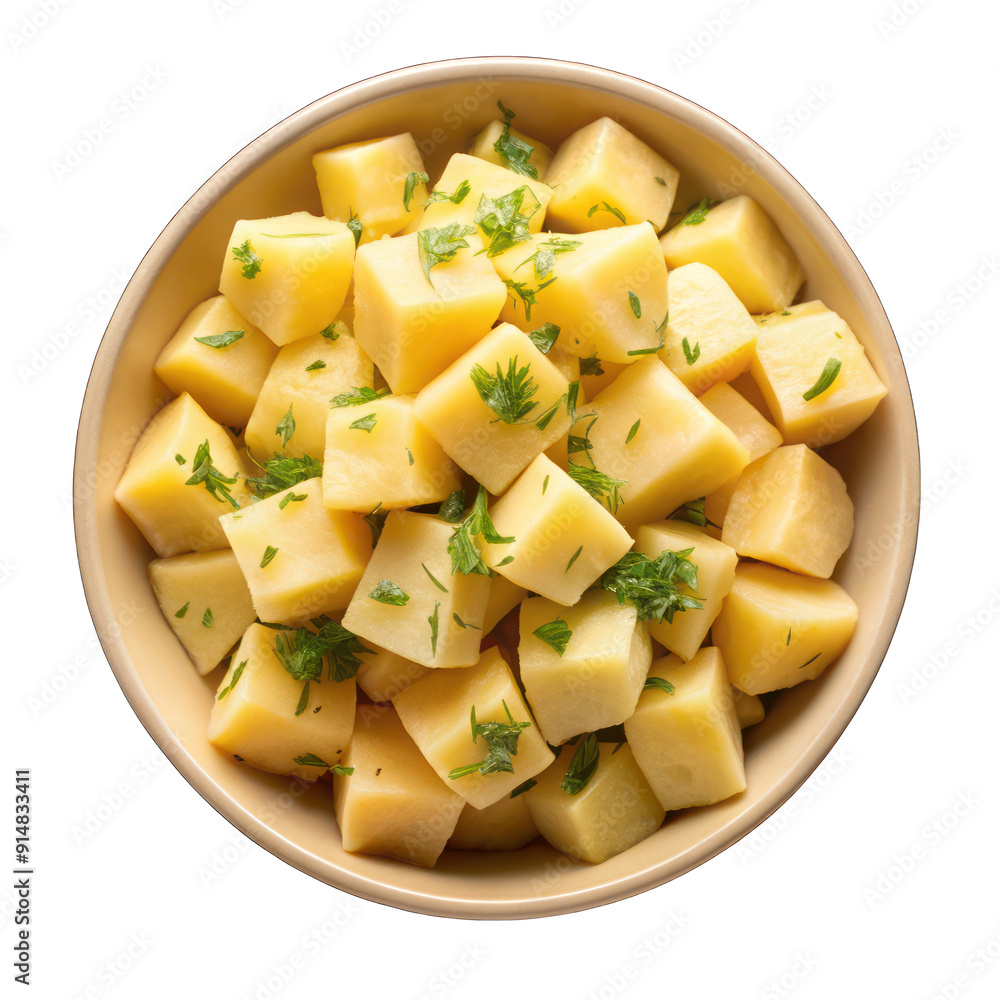 Boiled potatoes isolated on transparent background Boiled potatoes isolated on transparent background