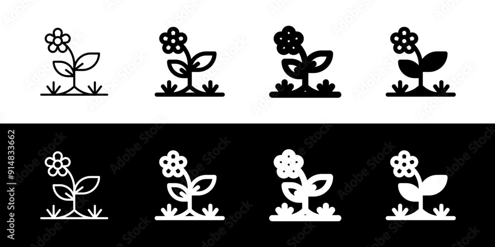 Obraz premium Editable flower vector icon. Gardening, landscaping, horticulture. Part of a big icon set family. Perfect for web and app interfaces, presentations, infographics, etc
