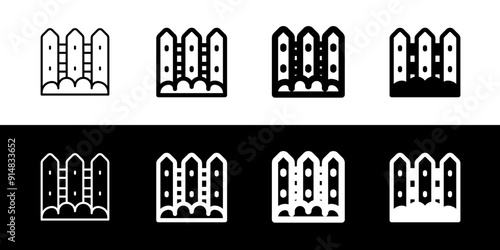 Editable fences vector icon. Gardening, landscaping, horticulture, building. Part of a big icon set family. Perfect for web and app interfaces, presentations, infographics, etc