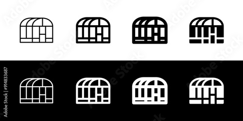 Editable glass house, greenhouse vector icon. Gardening, building, horticulture. Part of a big icon set family. Perfect for web and app interfaces, presentations, infographics, etc