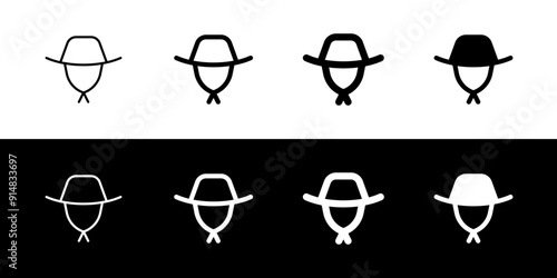 Editable brim hat vector icon. Outdoor, fashion, headwear. Part of a big icon set family. Perfect for web and app interfaces, presentations, infographics, etc