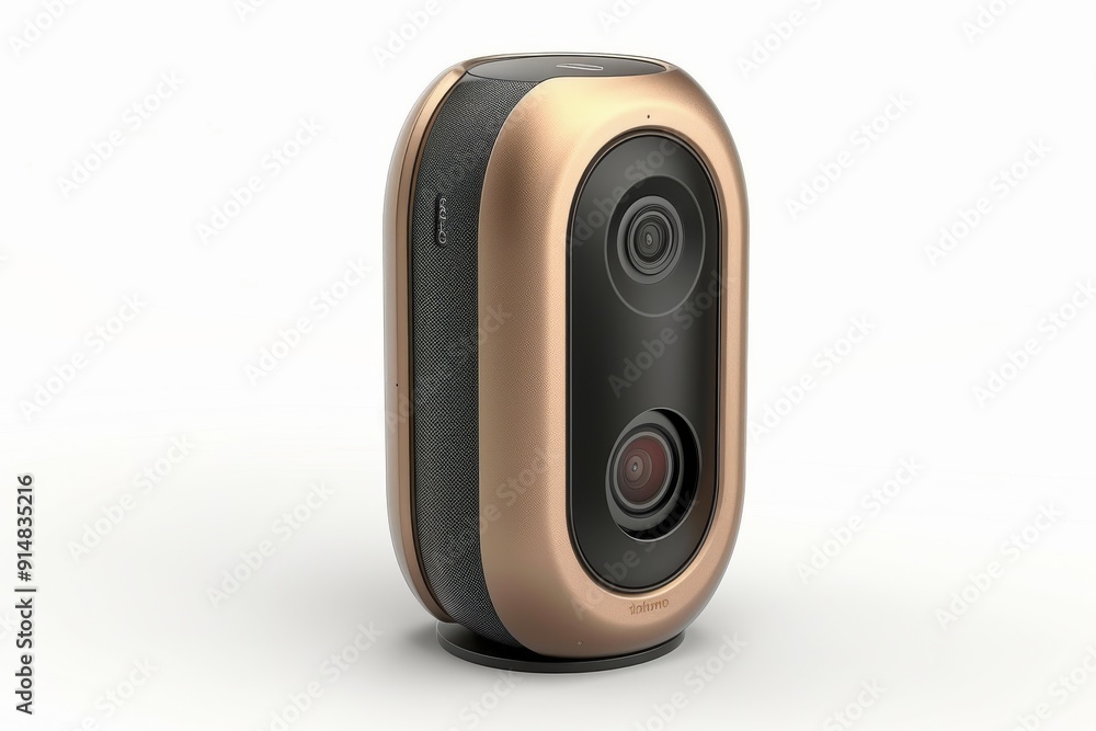 Obraz premium Innovative portable camera with dual lenses for 360 degree video capture pushing the boundaries of immersive technology