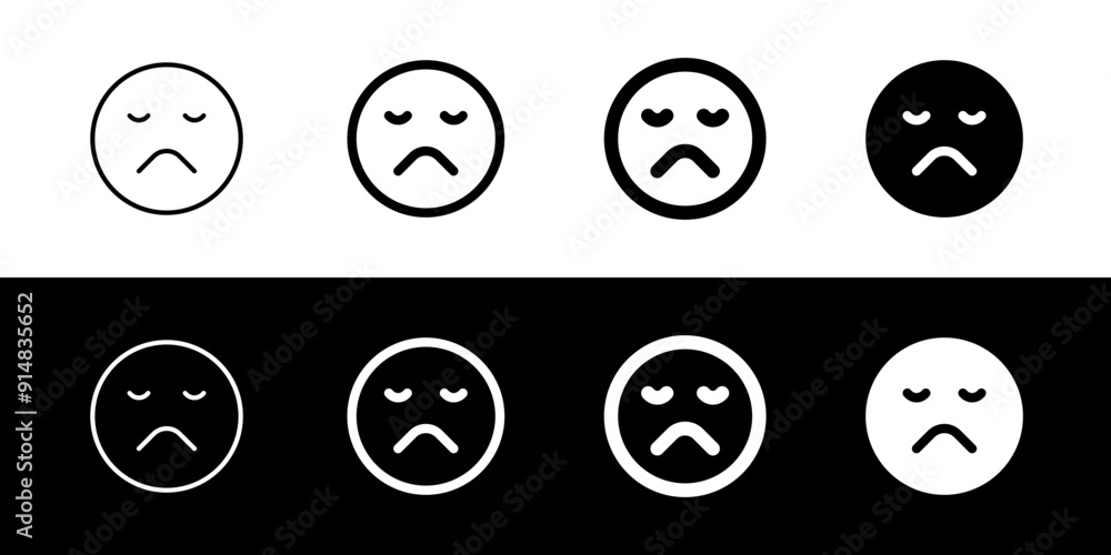 Editable frown, sad expression emoticon vector icon. Part of a big icon set family. Part of a big icon set family. Perfect for web and app interfaces, presentations, infographics, etc Editable frown, sad expression emoticon vector icon. Part of a big icon set family. Part of a big icon set family. Perfect for web and app interfaces, presentations, infographics, etc