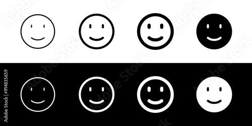 Editable slight smile expression emoticon vector icon. Part of a big icon set family. Part of a big icon set family. Perfect for web and app interfaces, presentations, infographics, etc