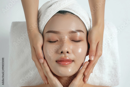 woman in spa salon