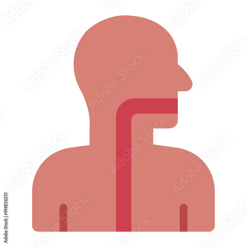 Esophagus icon representing digestive organ.