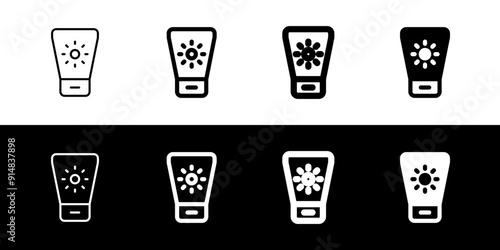 Editable sunblock vector icon. Cosmetics, makeup, skincare, beauty. Part of a big icon set family. Perfect for web and app interfaces, presentations, infographics, etc
