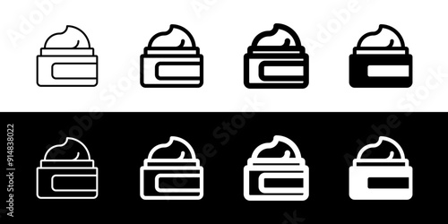 Editable facial cream vector icon. Cosmetics, makeup, skincare, beauty. Part of a big icon set family. Perfect for web and app interfaces, presentations, infographics, etc
