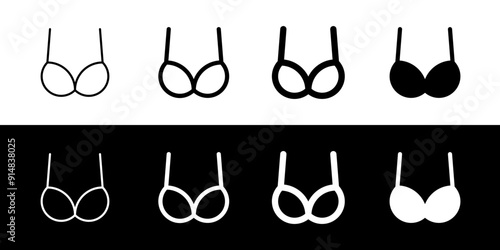 Editable bra, bikini vector icon. Clothing, fashion, apparel. Part of a big icon set family. Perfect for web and app interfaces, presentations, infographics, etc