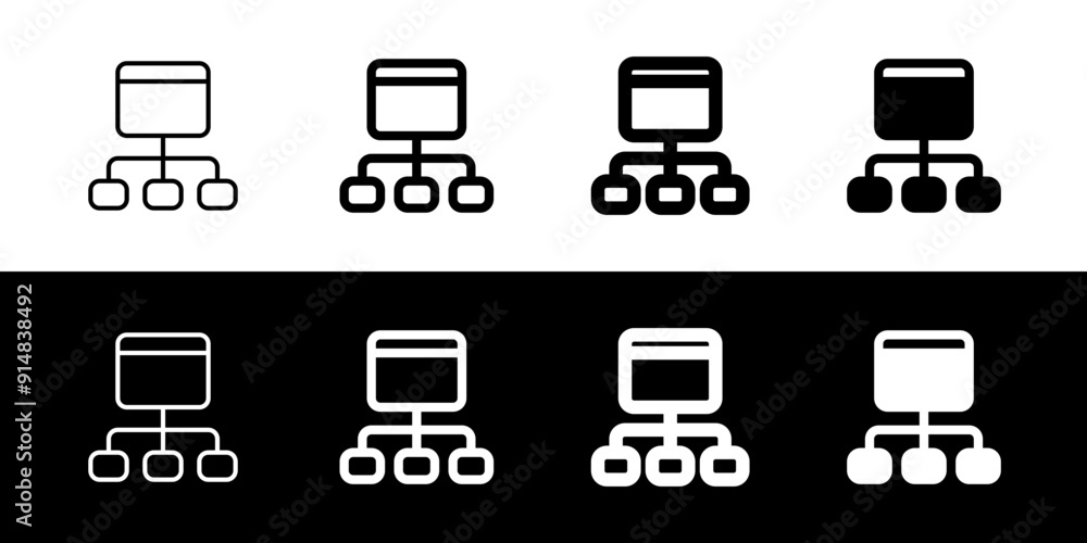 Editable sitemap, hierarchy vector icon. Part of a big icon set family. Perfect for web and app interfaces, presentations, infographics, etc Editable sitemap, hierarchy vector icon. Part of a big icon set family. Perfect for web and app interfaces, presentations, infographics, etc