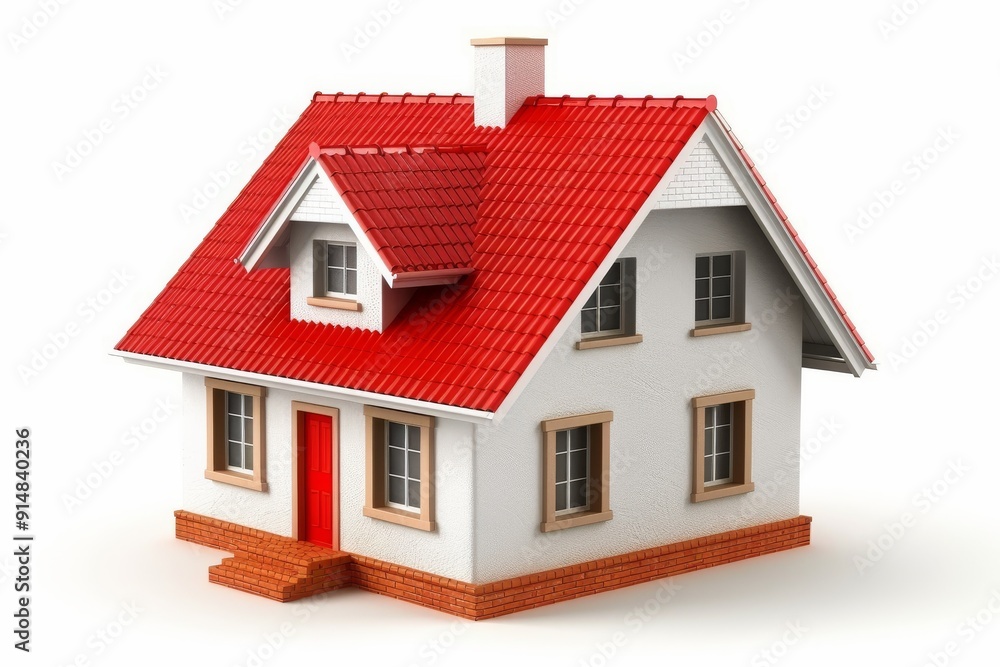 Traditional House Model Showcasing Classic Architecture and Family Oriented Design Traditional House Model Showcasing Classic Architecture and Family Oriented Design