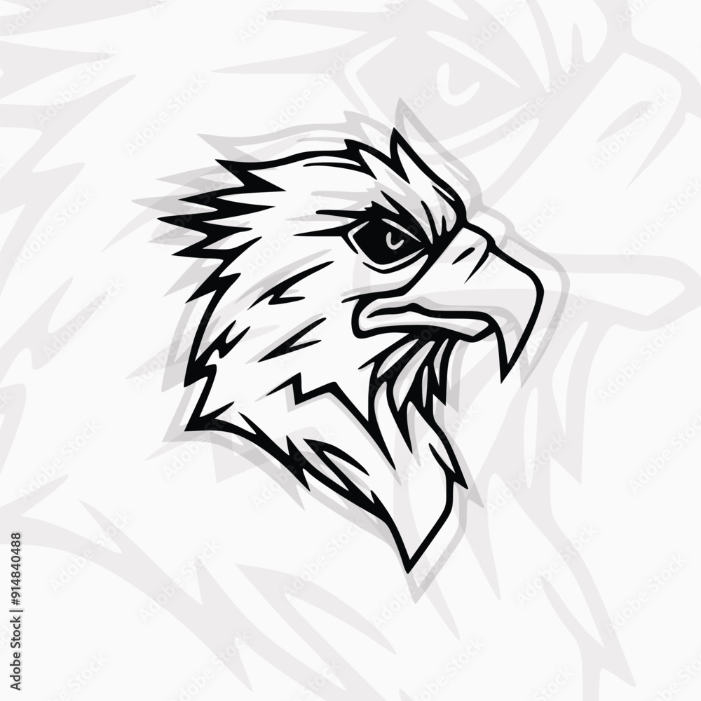 Obraz premium Eagle mascot vector illustration