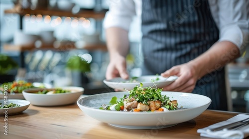 Wallpaper Mural Culinary menu showcasing nine rabbit meat dishes, each paired with a distinct sauce. Torontodigital.ca