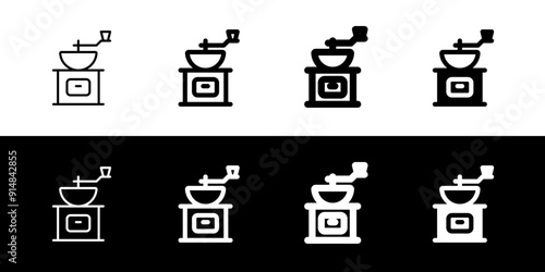 Editable coffee grinder vector icon. Cafe, coffee shop, restaurant, drink, beverages. Part of a big icon set family. Perfect for web and app interfaces, presentations, infographics, etc