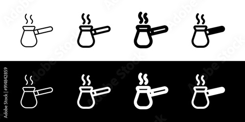 Editable ibrik, turkish coffee pot vector icon. Cafe, coffee shop, restaurant, drink, beverages. Part of a big icon set family. Perfect for web and app interfaces, presentations, infographics, etc