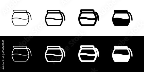 Editable coffee decanter vector icon. Cafe, coffee shop, restaurant, drink, beverages. Part of a big icon set family. Perfect for web and app interfaces, presentations, infographics, etc