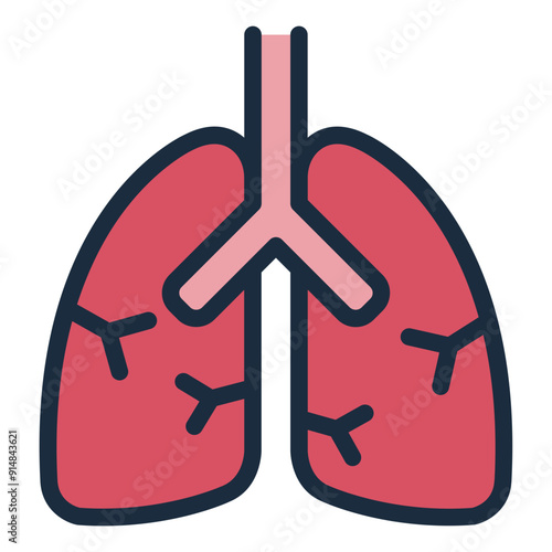 Lungs icon representing respiratory system.