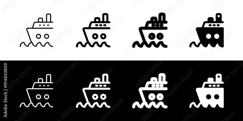 Editable cruise ship vector icon. Part of a big icon set family. Perfect for web and app interfaces, presentations, infographics, etc Editable cruise ship vector icon. Part of a big icon set family. Perfect for web and app interfaces, presentations, infographics, etc
