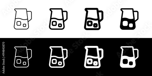 Editable lemonade jug, juice carafe vector icon. Part of a big icon set family. Perfect for web and app interfaces, presentations, infographics, etc