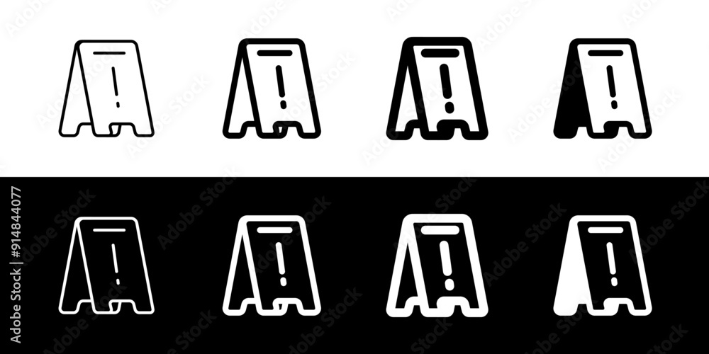 Editable wet floor sign vector icon. Part of a big icon set family. Perfect for web and app interfaces, presentations, infographics, etc Editable wet floor sign vector icon. Part of a big icon set family. Perfect for web and app interfaces, presentations, infographics, etc